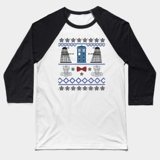 Doctor Who Ugly Sweater Season Baseball T-Shirt